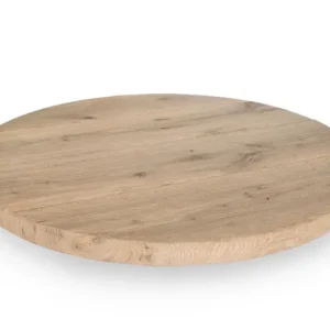 Tischplatte rund Eiche massiv, runde Tischplatte Eiche, Durchmesser 60 cm