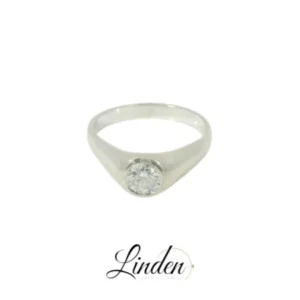 Damenring 750 Weissgold Diamant Gr. 59.5