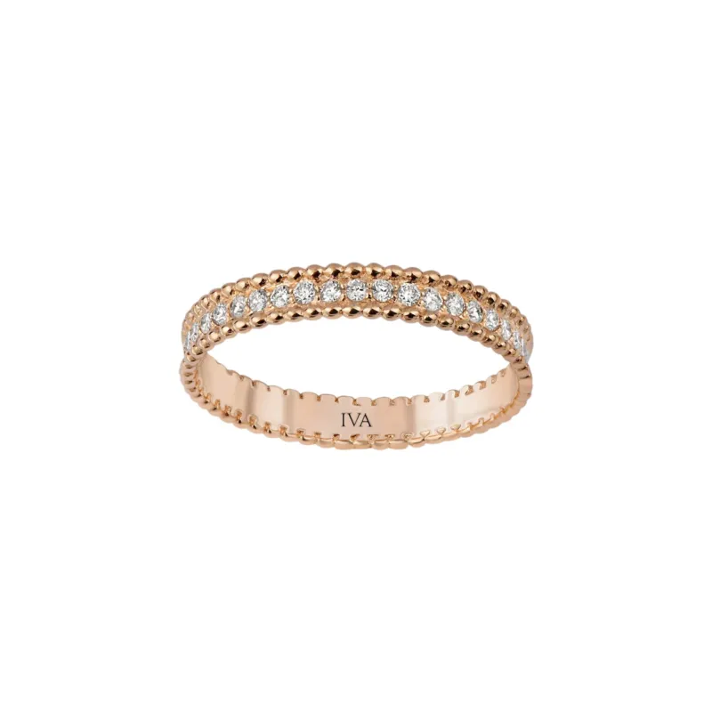 Roségold Diamantring 0.16 ct in 585 oder 750 Gold