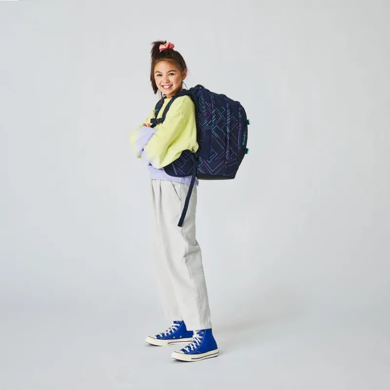 Satch Pack Schulrucksack Purple Laser