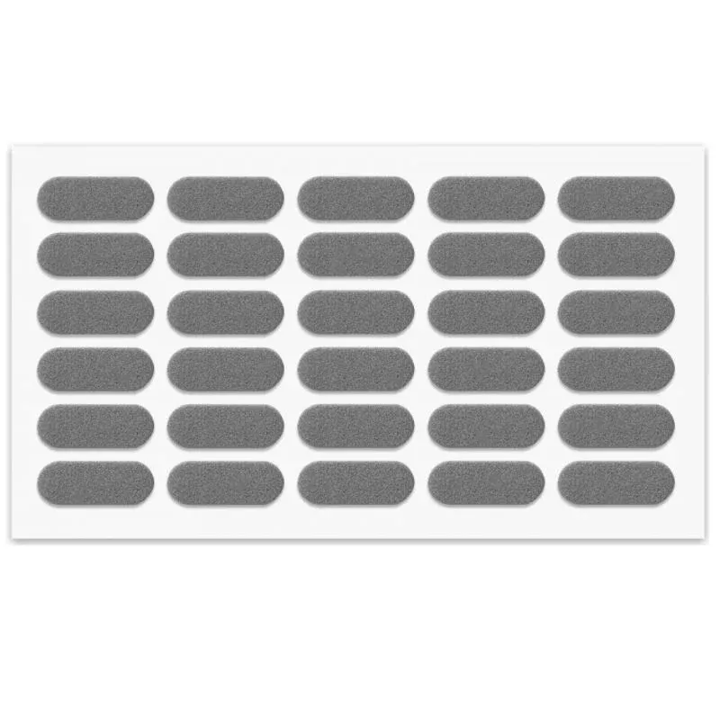 Selbstklebender Elastikpuffer 8x22mm - Grau NTP Grau
