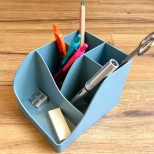 Stifteköcher Recyclingplastik Pen-wave graublau - Polly Paper - Umweltfreundliche Schreibwaren