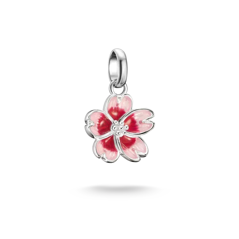 THOMAS SABO Charm-Anhänger Kirschblüte Connect Silber