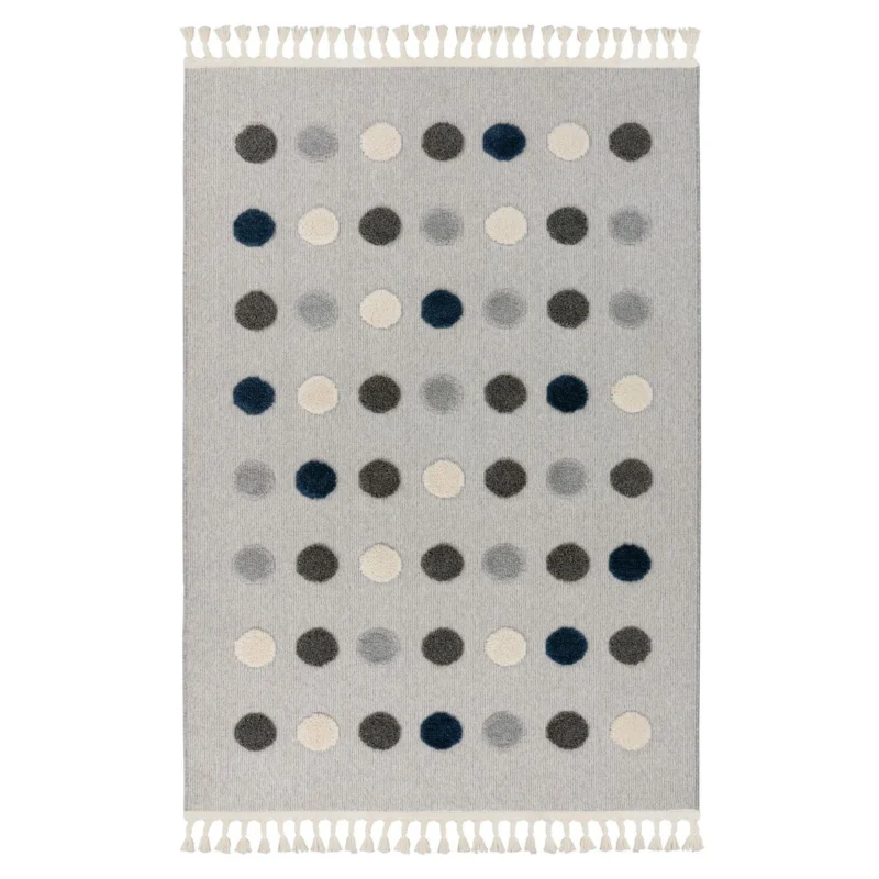 Teppich – Polypropylen Flor, Punktmuster, Mehrfarbige Akzente, 120 x 170 cm - Modena 419 | Kayoom
