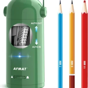 Available in Australia:AFMAT PSX5 Fully Automatic Electric Pencil Sharpener,AFMAT Electric Robot Pencil Sharpener for Colored Pencils 7-11.5mm,Green