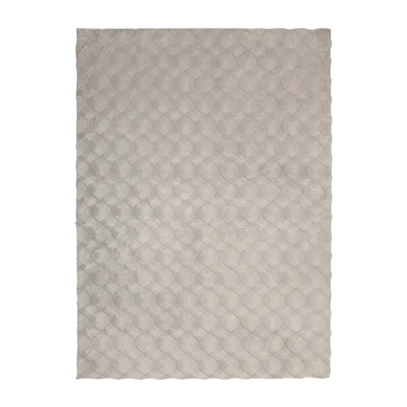 Teppich – Grauer Luxus, Weicher Hochflor, Baumwollmix 290 cm - Glow 825 | Kayoom