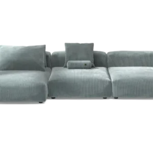 vetsak | Sofa Set 04 - Cord Velour - Mint | Modular Sofa | 5 Seater | Big Sofa