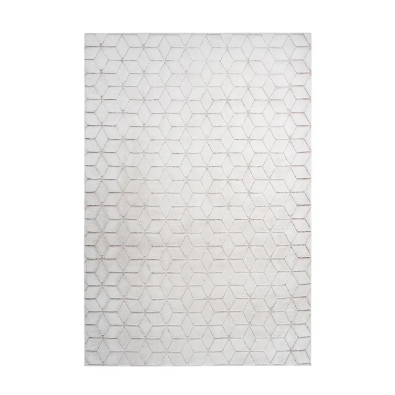 Teppich – Geometrisches Muster, Dreidimensionaler Effekt, Hochflor Struktur, 120 x 160 cm - Vivica 125 | Kayoom